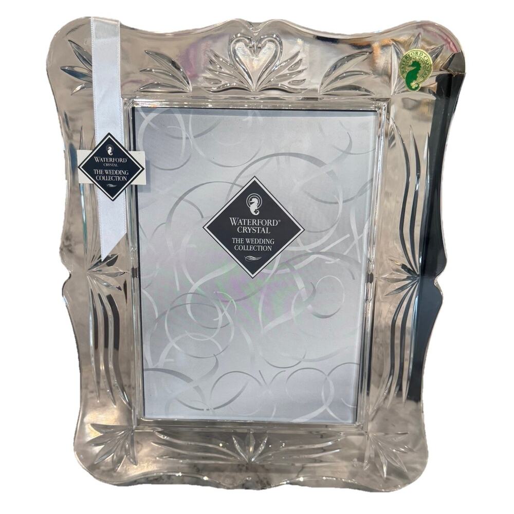 Waterford Crystal Wedding Collection 5x7 Picture Frame 104839 Made In Ireland - Picture 5 of 7